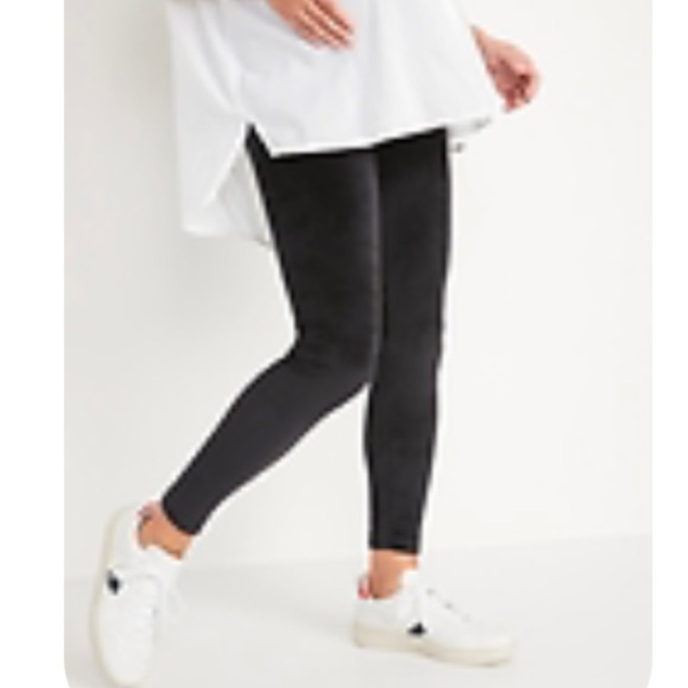 Old Navy Maternity full panel velour leggings